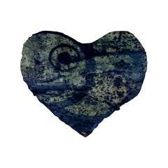 Elemental Beauty Abstract Print Standard 16  Premium Heart Shape Cushions by dflcprintsclothing