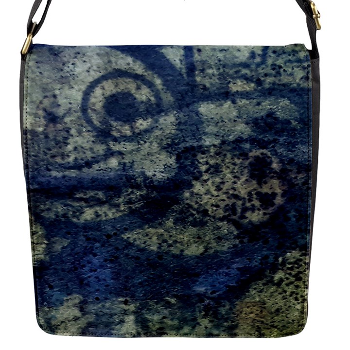 Elemental Beauty Abstract Print Flap Closure Messenger Bag (S)