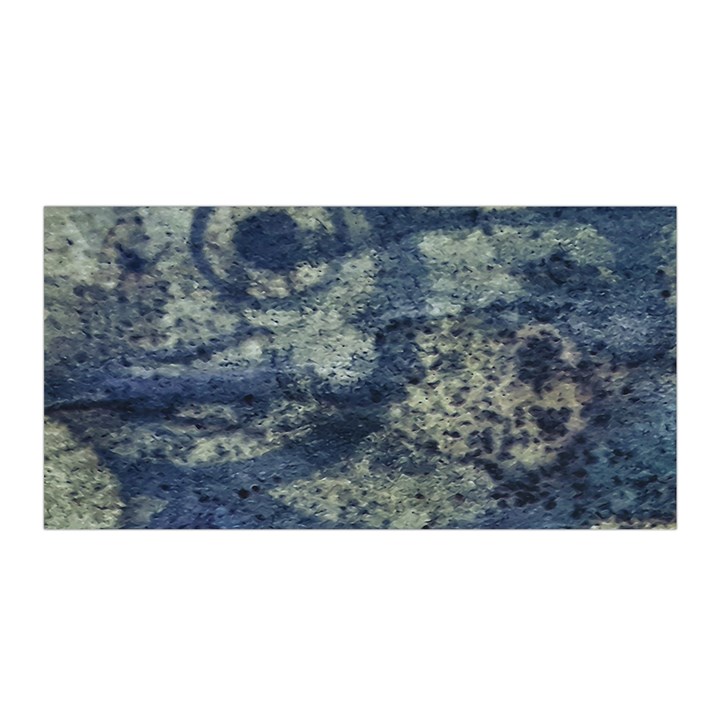 Elemental Beauty Abstract Print Satin Wrap 35  x 70 