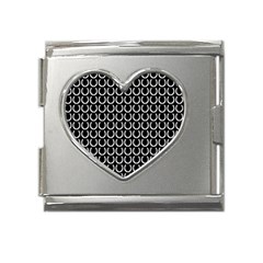 Pattern 222 Mega Link Heart Italian Charm (18mm) by GardenOfOphir