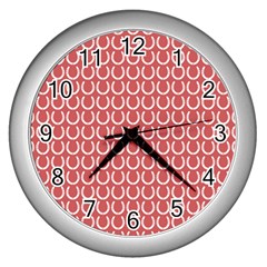 Pattern 223 Wall Clock (silver) by GardenOfOphir