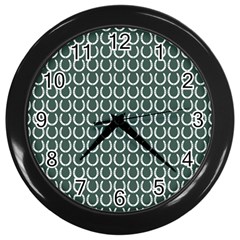 Pattern 227 Wall Clock (black) by GardenOfOphir