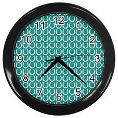 Pattern 226 Wall Clock (black) by GardenOfOphir