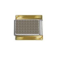 Pattern 228 Gold Trim Italian Charm (9mm) by GardenOfOphir