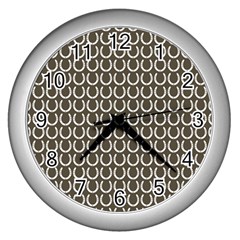 Pattern 228 Wall Clock (silver) by GardenOfOphir