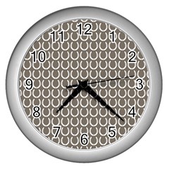 Pattern 229 Wall Clock (silver) by GardenOfOphir