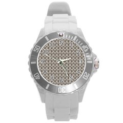 Pattern 229 Round Plastic Sport Watch (l) by GardenOfOphir