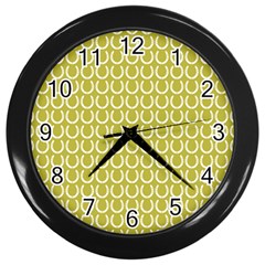 Pattern 232 Wall Clock (black) by GardenOfOphir