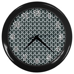 Pattern 233 Wall Clock (black) by GardenOfOphir