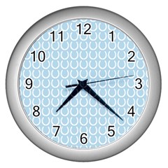 Pattern 238 Wall Clock (silver) by GardenOfOphir