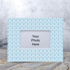 Pattern 238 White Tabletop Photo Frame 4 x6  by GardenOfOphir