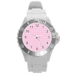 Pattern 239 Round Plastic Sport Watch (l) by GardenOfOphir