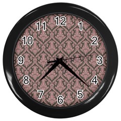 Pattern 242 Wall Clock (black) by GardenOfOphir