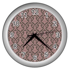 Pattern 242 Wall Clock (silver) by GardenOfOphir