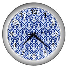 Pattern 240 Wall Clock (silver) by GardenOfOphir