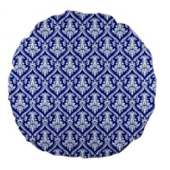 Pattern 240 Large 18  Premium Flano Round Cushions by GardenOfOphir