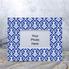 Pattern 240 White Tabletop Photo Frame 4 x6  by GardenOfOphir