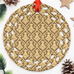 Pattern 243 Round Filigree Ornament (two Sides)