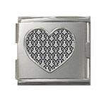 Pattern 246 Mega Link Heart Italian Charm (18mm) Front