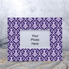 Pattern 247 White Tabletop Photo Frame 4 x6  by GardenOfOphir