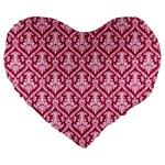 Pattern 248 Large 19  Premium Flano Heart Shape Cushions Front