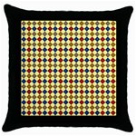 Pattern 249 Throw Pillow Case (Black) Front