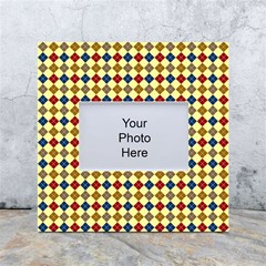 Pattern 249 White Box Photo Frame 4  X 6  by GardenOfOphir