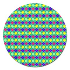 Pattern 250 Magnet 5  (round) by GardenOfOphir