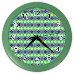 Pattern 250 Color Wall Clock by GardenOfOphir