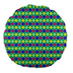 Pattern 250 Large 18  Premium Flano Round Cushions by GardenOfOphir