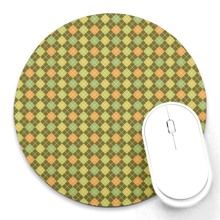 Pattern 251 Round Mousepad