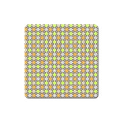 Pattern 253 Square Magnet by GardenOfOphir