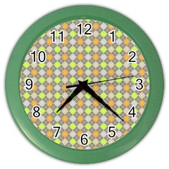 Pattern 253 Color Wall Clock by GardenOfOphir