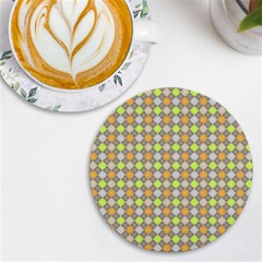 Pattern 253 Uv Print Round Tile Coaster by GardenOfOphir