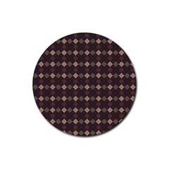 Pattern 254 Rubber Coaster (round) by GardenOfOphir