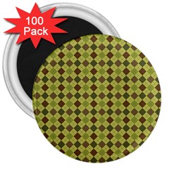 Pattern 255 3  Magnets (100 Pack) by GardenOfOphir