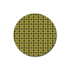 Pattern 255 Rubber Coaster (round) by GardenOfOphir