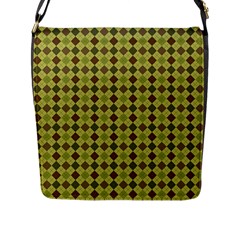 Pattern 255 Flap Closure Messenger Bag (l) by GardenOfOphir