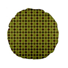 Pattern 255 Standard 15  Premium Flano Round Cushions by GardenOfOphir