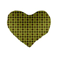 Pattern 255 Standard 16  Premium Flano Heart Shape Cushions by GardenOfOphir