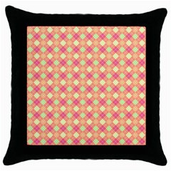 Pattern 256 Throw Pillow Case (black) by GardenOfOphir