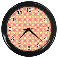 Pattern 256 Wall Clock (Black)