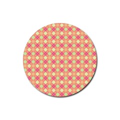 Pattern 256 Rubber Round Coaster (4 pack)