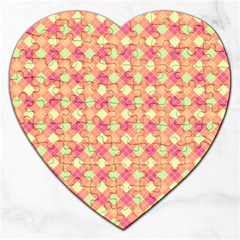 Pattern 256 Jigsaw Puzzle (heart) by GardenOfOphir