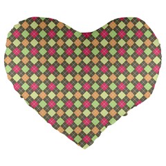 Pattern 257 Large 19  Premium Heart Shape Cushions by GardenOfOphir