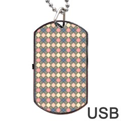 Pattern 258 Dog Tag Usb Flash (one Side) by GardenOfOphir