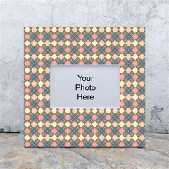 Pattern 258 White Box Photo Frame 4  X 6  by GardenOfOphir