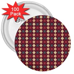 Pattern 259 3  Buttons (100 Pack)  by GardenOfOphir