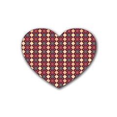 Pattern 259 Rubber Heart Coaster (4 Pack) by GardenOfOphir