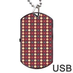 Pattern 259 Dog Tag Usb Flash (one Side) by GardenOfOphir